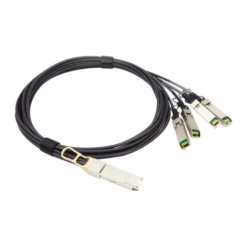 Optical Fiber 40g Qsfp+ to 4&times; SFP+ AWG30 Passive Direct Attach Copper