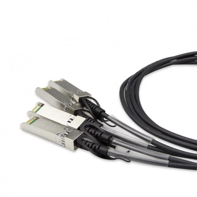 Optical Fiber 40g Qsfp+ to 4&times; SFP+ AWG30 Passive Direct Attach Copper