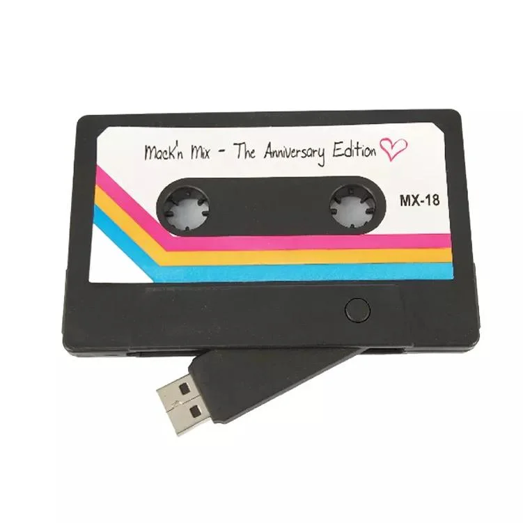 Mulberry Newest Promotional Bulk Cassette Tape USB Flash Drives