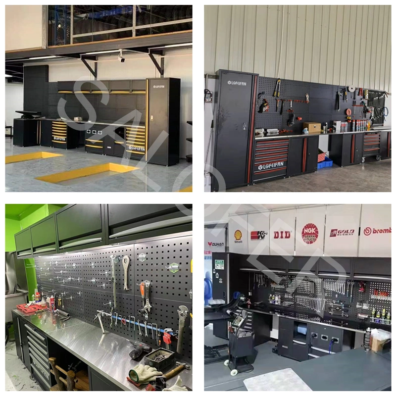 Repair Station Tool Cabinets Combination OEM Customized Garage Storage Workstation Tool Solution